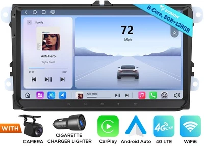 Eonon VWX6S PRO Android Autoradio 8+128 9" GPS Navigation für VW Golf Mk6 Tiguan - Bild 1 von 4