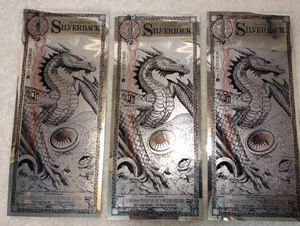 Lotto di 3 - Banconote Silverback Silver Dragon Silver 2022 numeri di serie consecutivi - Foto 1 di 3