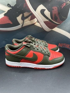 Talla 10.5 - Nike Dunk Low Cargo Caqui Rojo Místico - Imagen 1 de 8
