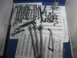 40 PIECES MADE IN JAPAN,USA ,TAIWAN MIXED LOT WRENCHES,RACHETS GOOD CONDITION - Picture 1 of 1