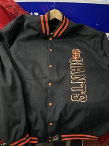 San Francisco Giants JH Design 6XL Reversible Jacket Cotton Twill/Satin Combo - Picture 1 of 14
