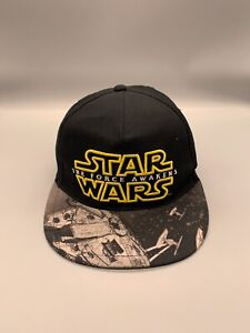 Star Wars Hat Cap Snapback YOUTH Black Force Awakens Millenium Falcon Boys