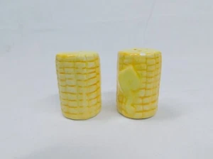 Vintage Corn Cob Salt And Pepper Shakers - Picture 1 of 3