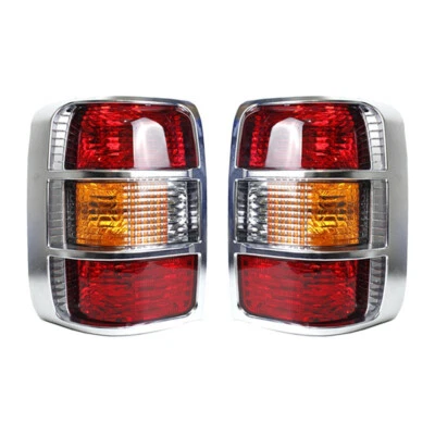PAR LUCES TRASERAS CRISTAL CROMO MITSUBISHI PAJERO MONTERO 1997-1999 Foto 1 de 2
