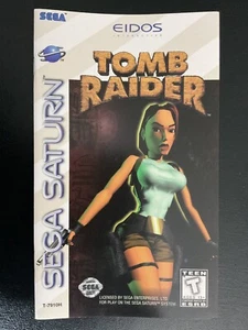 Tomb Raider SEGA Saturn Instruction Manual Only - Picture 1 of 3