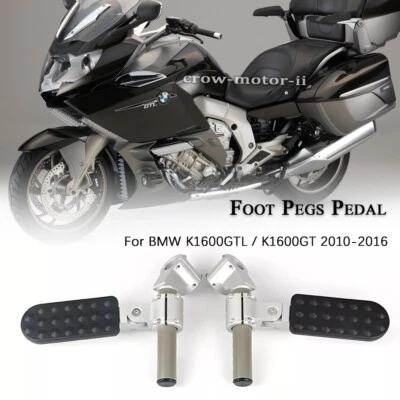Para BMW K1600GTL / K1600GT 2010-2016 estriberas de carretera pedal reposapiés de doble riel Foto 1 de 4