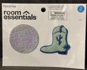 **Room Essentials Adhesive Embroidered Patches  2 Patch Set** - Picture 1 of 2