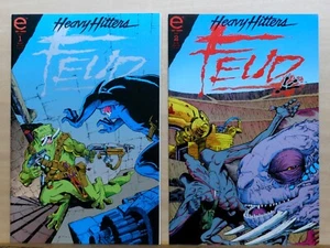 Lote de 2 cómics de Heavy Hitters Feud #1 y #2 - 1993 Epic / Marvel - Casi nuevo (9,4) - Imagen 1 de 3