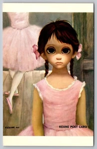 Postcard: Walter (Margaret) Keane, The Reluctant Ballerina, 1964, Unposted - Picture 1 of 2