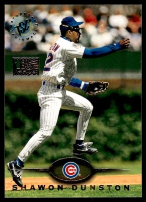 1995 Topps Stadium Club First Day Issue Shawon Dunston Chicago Cubs #29 - Image 1 of 2