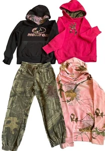 Girl Lot 4 Pc Hoodie Jogger Sz 6x 7/8 Realtree Browning Mossy oak Hunter Camoufl - Picture 1 of 10