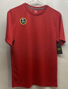 Athletic Works DryWorks Moisture Wicking Short Sleeve Size Small T-Shirt Red - Picture 1 of 5