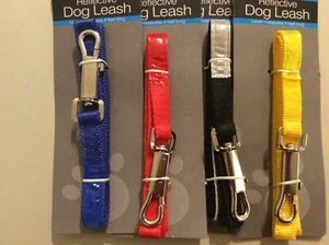 1-Pack Reflective Dog Leash Nylon 4ft x 3/4" 4-Colors - Picture 1 of 5