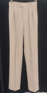 Vintage ILGWU 1960's-70's Woman's Double Pleated Wool Trousers 9/10 27.5"W 33"L - Picture 1 of 17