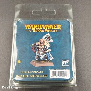 Warhammer High Elf Realms Korhil Lionmane Old World Metal Sealed - Picture 1 of 4