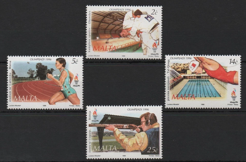 Malta 1996 Juegos Olímpicos MNH Set S.G. 1022-1025 Foto 1 de 1
