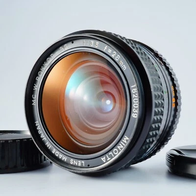 Objectif Grand Angle Minolta MC W.Rokkor SG 28mm F/3.5 MF En Provenance Du Japon - Photo 1/4
