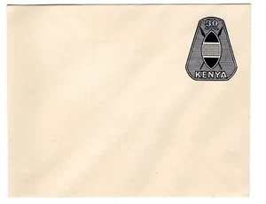 Kenya 1963 unused but sealed 30c blue on white postal stationery envelope (H&G1) - Imagen 1 de 1
