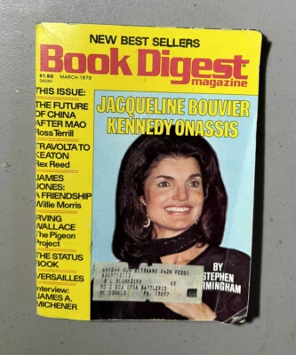 1979 March Book Digest Magazine, Jacqueline Bouvier Kennedy Onassis (B36) - Image 1 of 2
