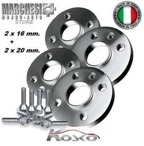 KIT 4 DISTANZIALI RUOTE 16+20 mm. LANCIA PRISMA 1983->1992 BULLONI INCLUSI - Imagen 1 de 1