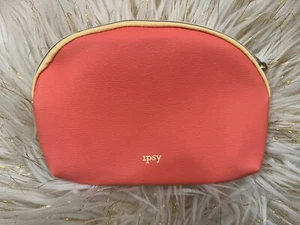 IPSY May 2018 Glam Bag Makeup Cosmetic Travel World Postage Yellow Orange 5x7" - Picture 1 of 8