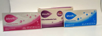 Authentic WONDFO 38 ovulation and 19 pregnancy (38 LH+19 HCG) test strips - Image 1 of 3