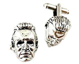 Michael Myers Classic Horror Metal Enamel Cuff Links - Picture 1 of 1
