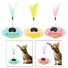 Feather Cat Tumbler Toys for Indoor Cats Pets Interactive 360° Rotating Self