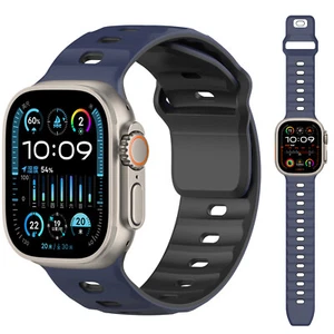 Magnetic Sports Band Soft Silicone Watch Strap For Apple Watch 42/44/45/46/49mm - Picture 1 of 20