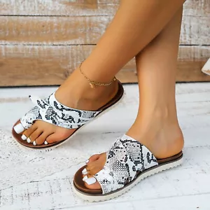 1 Pair Thong Sandals Open Toe Everyday-wear Summer Women Retro Thong Sandals - Picture 1 of 9