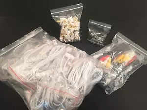 500 bolsas de bloqueo con cremallera transparentes de 2 mil 12x15 resellables - plástico reclinable - Imagen 1 de 2
