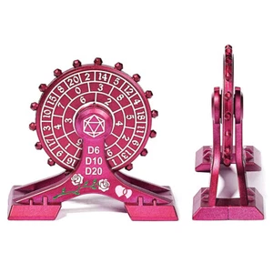 7-in-1 Metall DND Spinner Würfel Roulette RPG Dungeons & Dragons - Riesenrad - Picture 1 of 5