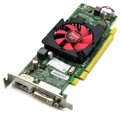 AMD ATI Radeon 1GB PCI-E x16 w/ VGA Adapter - Low Profile - Image 1 of 3
