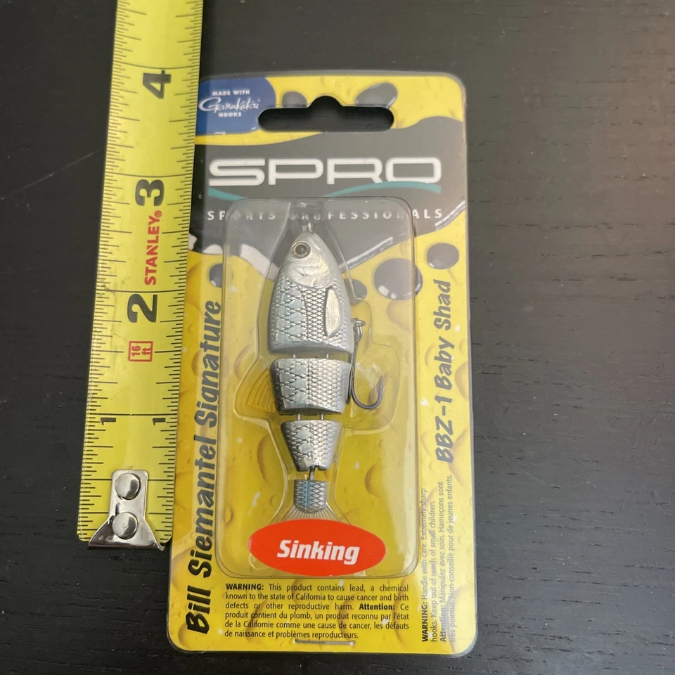 Spro BBZ-1 SSB25Z1ABH Articulado Azul Negro Arenque Swimbait Hundimiento 2.5" 1/4oz Nuevo en Caja Foto 1 de 4