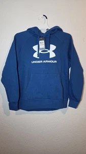 NEU!! Under Armour Jungen Fleece Hoodie blau Rival verschiedene in Größe S / Kinder - Bild 1 von 6