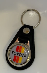 LLAVERO RETRO %100 CUERO ALTA CALIDAD para tu Toyota gris - Imagen 1 de 3