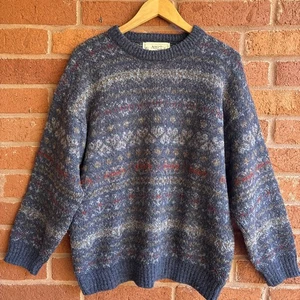 SCHOTTLAND Wollpullover Pullover Ski Nor'Easterly Größe S Vintage Retro - Bild 1 von 6