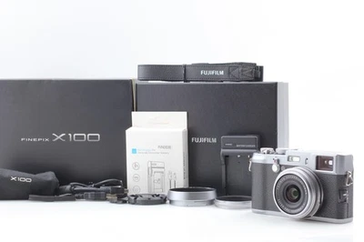 [Near MINT w BOX] Fujifilm FinePix X100 Silver 12.3 MP Digital Camera From JAPAN - Image 1 of 4