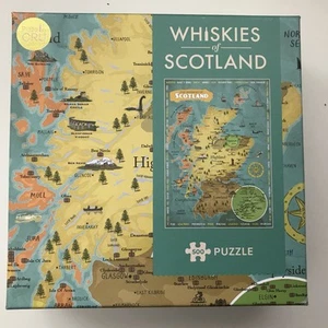Whiskies of Scotland Jigsaw Map | 500 Piece | Top Gift For Grown Ups - Picture 1 of 2
