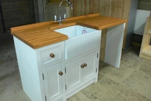Unità lavello freestanding elettrodomestico gap con rovere 40mm - Disponibile e pronto all'uso ora - Foto 1 di 2