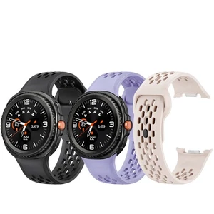 Für Samsung Galalxy Watch8 Classic/Watch8 Silikon Atmungsaktiv Armbänder Sportarmband  - Bild 1 von 39