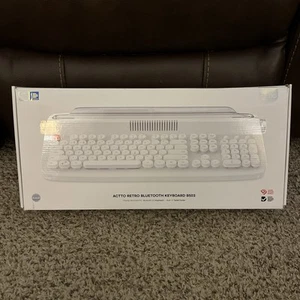 ACTTO B503 Retro Bluetooth Multi-pairing Keyboard 106keys English --New In Box - Picture 1 of 5