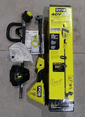 Ryobi 40V Brushless 16" Cordless Carbon Fiber String Trimmer (TOOL ONLY) NEW OB - Image 1 of 4