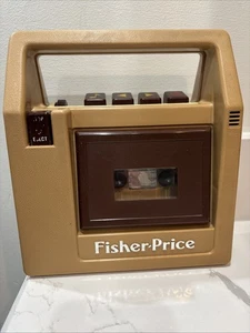 Fisher Price Vintage Cassette Tape Player Recorder Beige Needs Some Work #826 - Picture 1 of 10