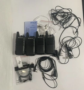 4 Retevis RETC 15- RT22 - Two-Way UHF Hand-Held Radio Walkie-Talkie / Tested V2 - Picture 1 of 1