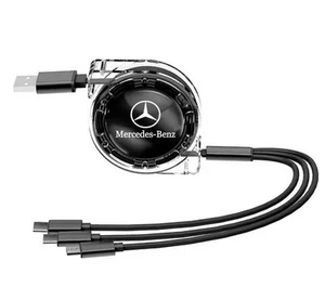 Cell Phone 3 in 1 Mercedes-Benz Fast USB Charging Cable Universal Multi Cord - Picture 1 of 4