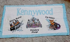 Vintage Kennywood Amusement Park Full Size Beach Towel 80’s 90’s Pittsburgh PA - Picture 1 of 11