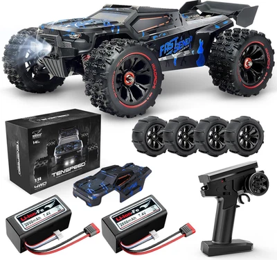 1:14 Scale RC Cars for Adults, 60 KPH High Speed RC Truggy, 4X4 Off-Road Remote  - Image 1 of 4