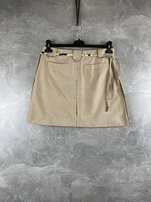 Louis Vuitton Beige FR 38 Hecho en Francia Cinturón Ajustable Línea Algodón Mezcla Falda Foto 1 de 4