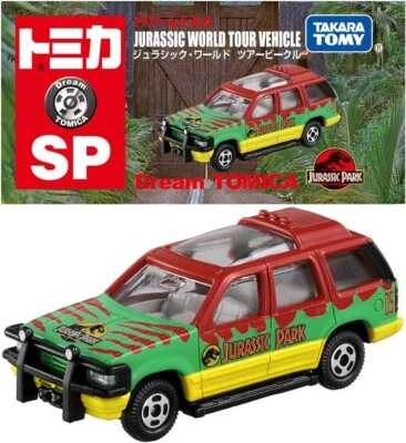 Vehículo Tomica Dream SP Jurassic Park World Tour Ford Explorer Jeep 2025 Foto 1 de 3